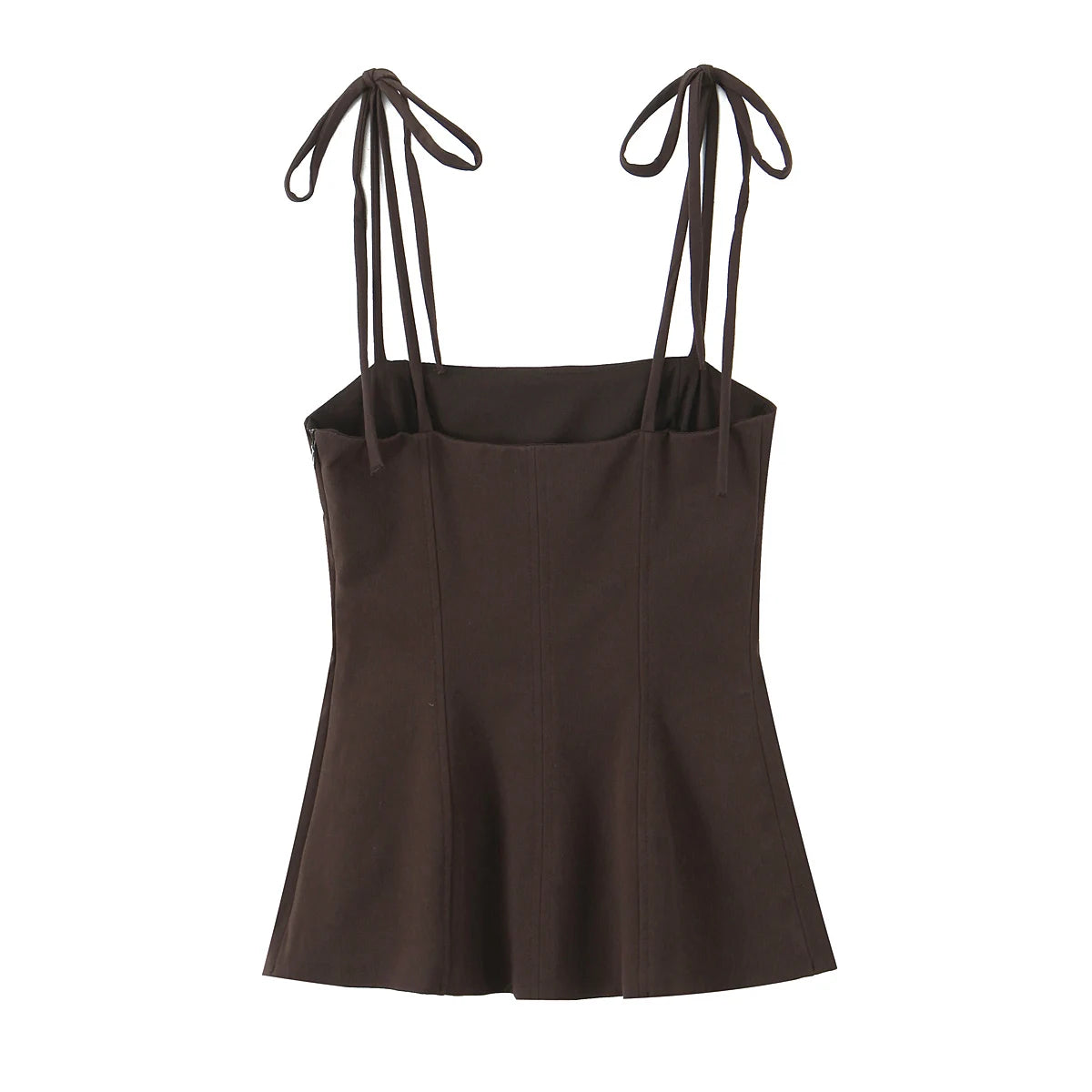 Duoperi moda feminina sem costas topos camisola pescoço quadrado sem mangas arco tine cintas feminino chique senhora tanque